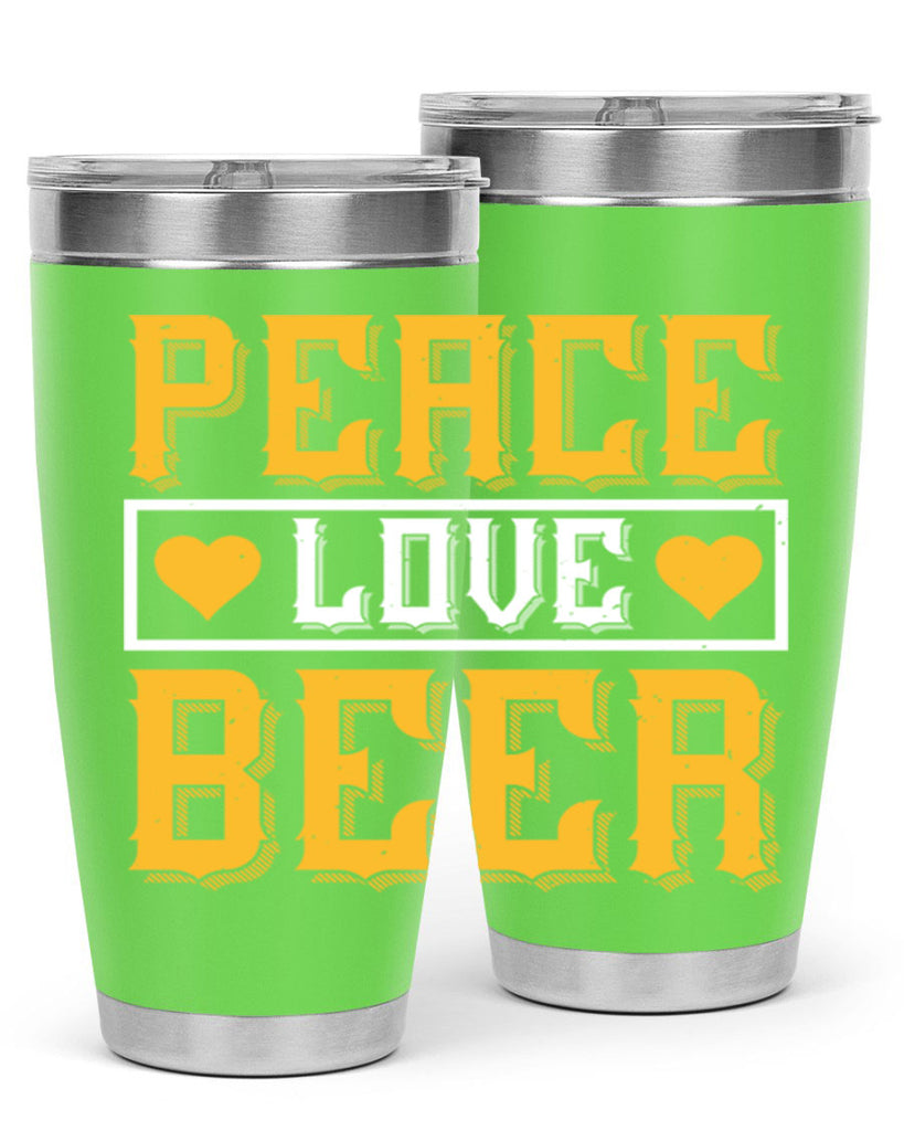 peace love beer 53#- beer- Tumbler