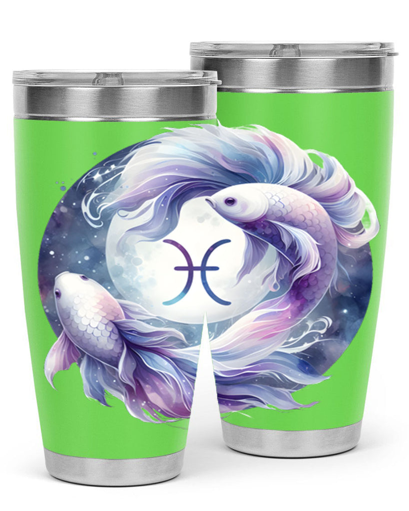 pisces 347#- zodiac- Tumbler