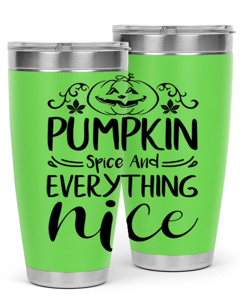 pumpkin spice and everything nice 542#- fall- Tumbler