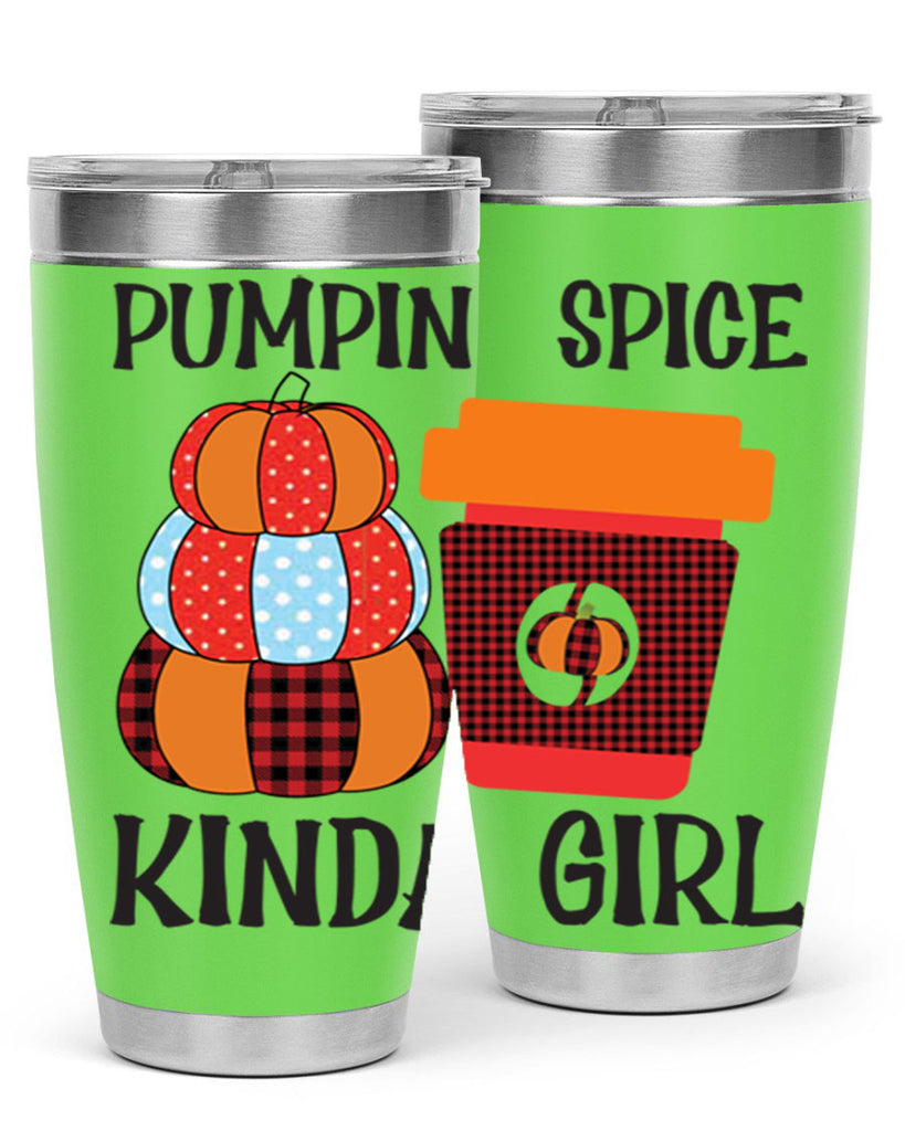 pumpkin spice kinda girl 551#- fall- Tumbler