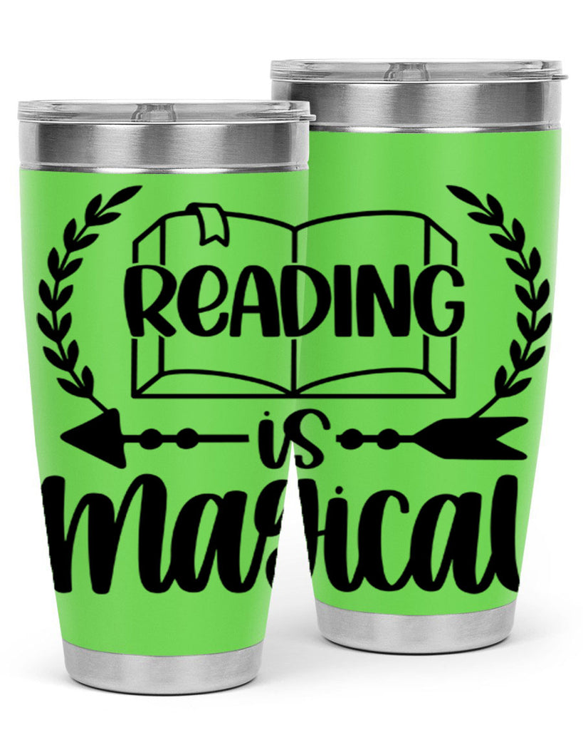 reading is magical 30#- reading- Tumbler
