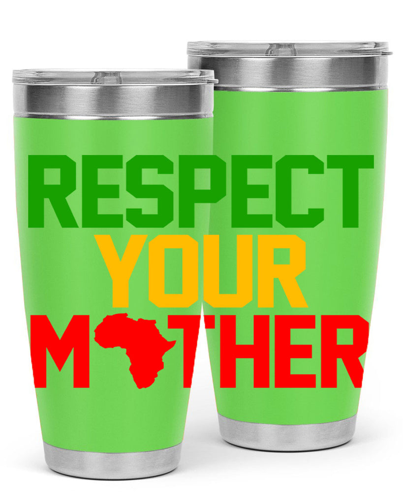 respect your mother 43#- black words phrases- Cotton Tank