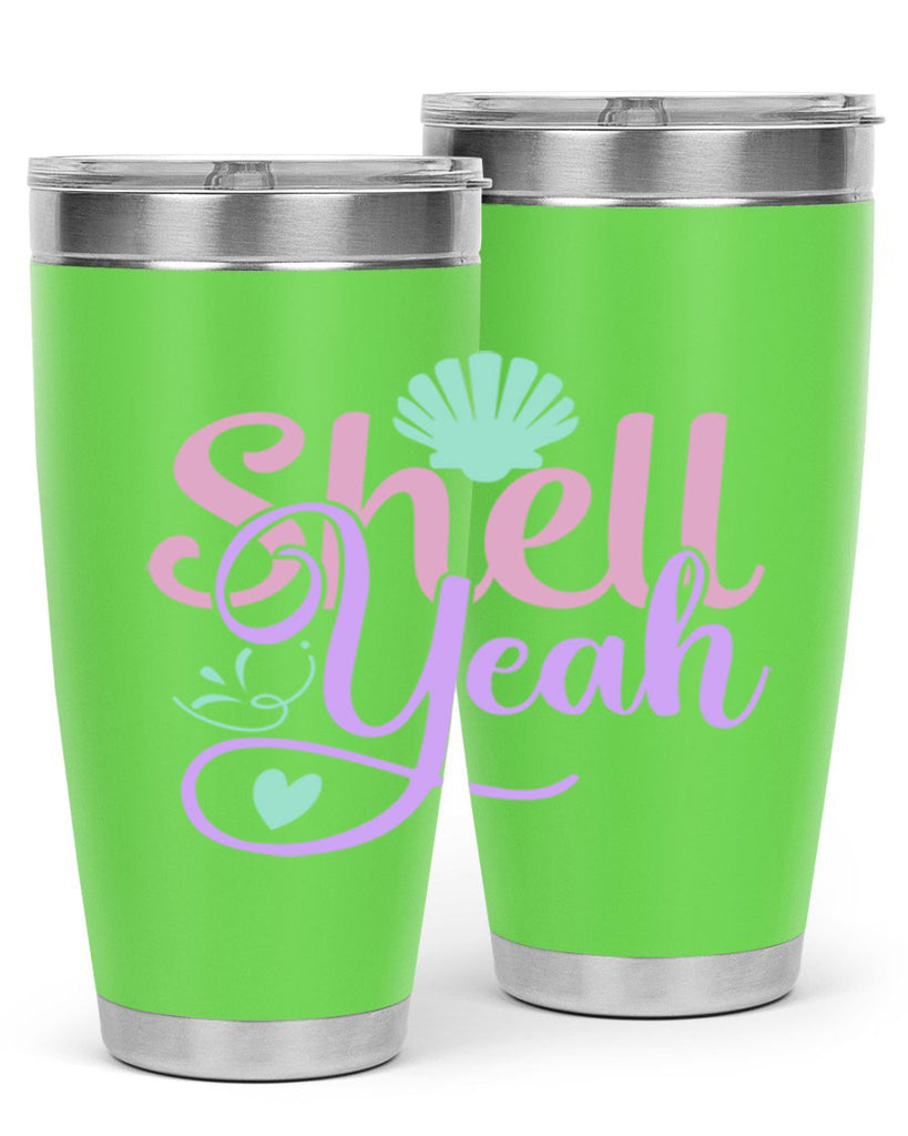 shell yeah 7#- mermaid- Tumbler