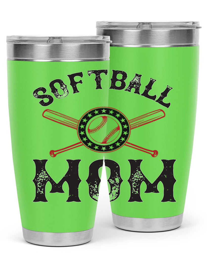 softball mom 66#- mom- Tumbler