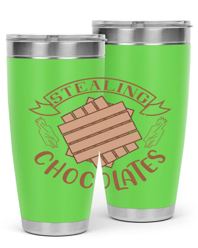 stealing chocolates 20#- chocolate- Tumbler