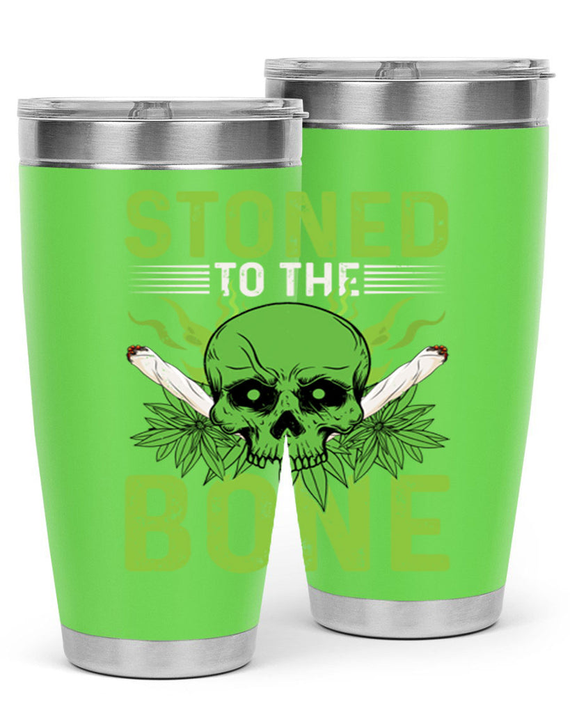 stoned to the bone 254#- marijuana- Tumbler