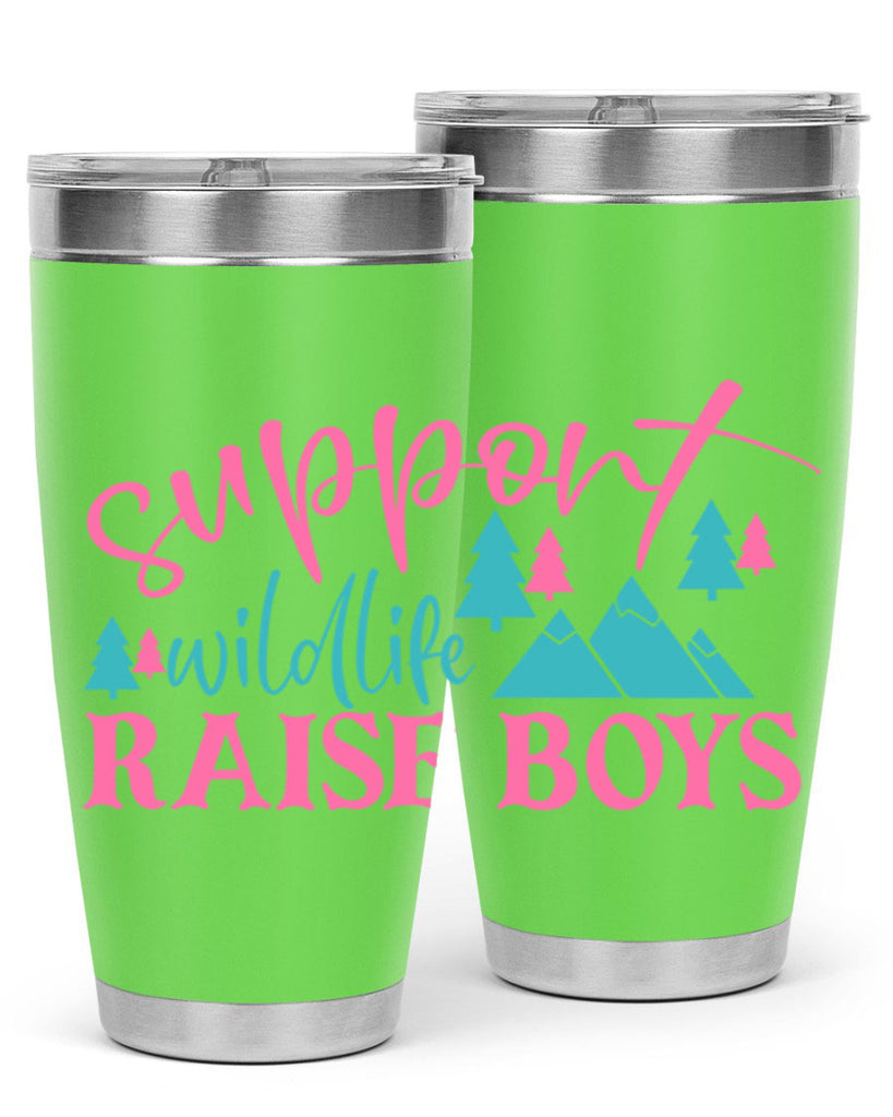 support wildlife raise boys 300#- mom- Tumbler