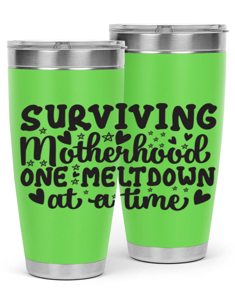 surviving motherhood one meltdown at a time 366#- mom- Tumbler