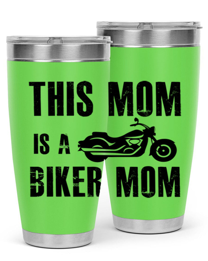 this mom is a biker mom 35#- mom- Tumbler