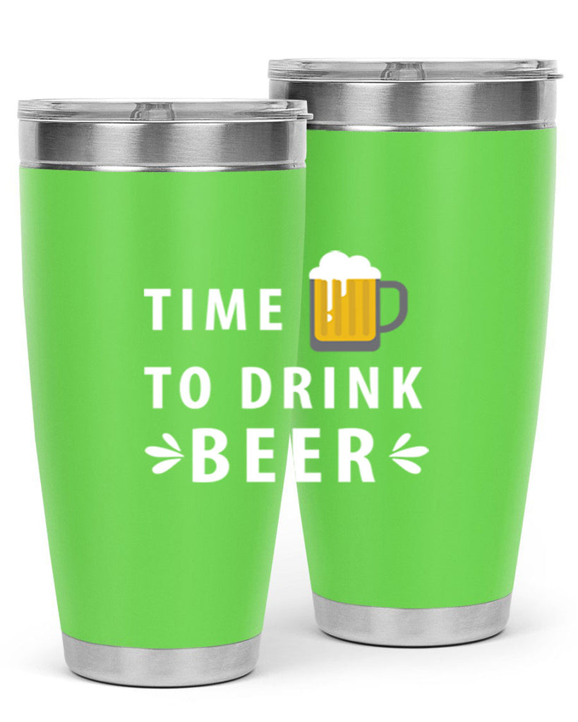 time to drink 7#- beer- Tumbler