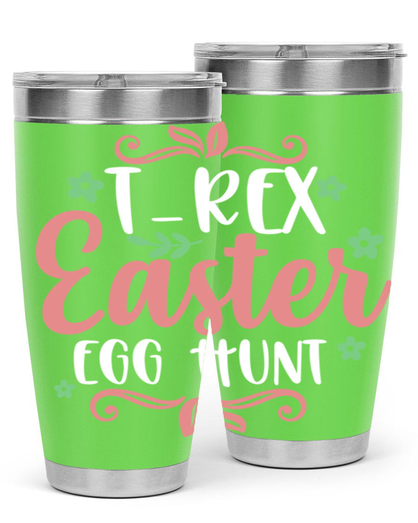 trex easter egg hunt 6#- easter- Tumbler