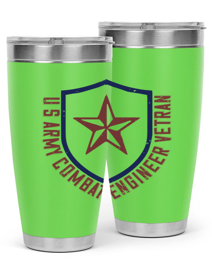 u s army conbat engineer vetran Style 32#- engineer- tumbler