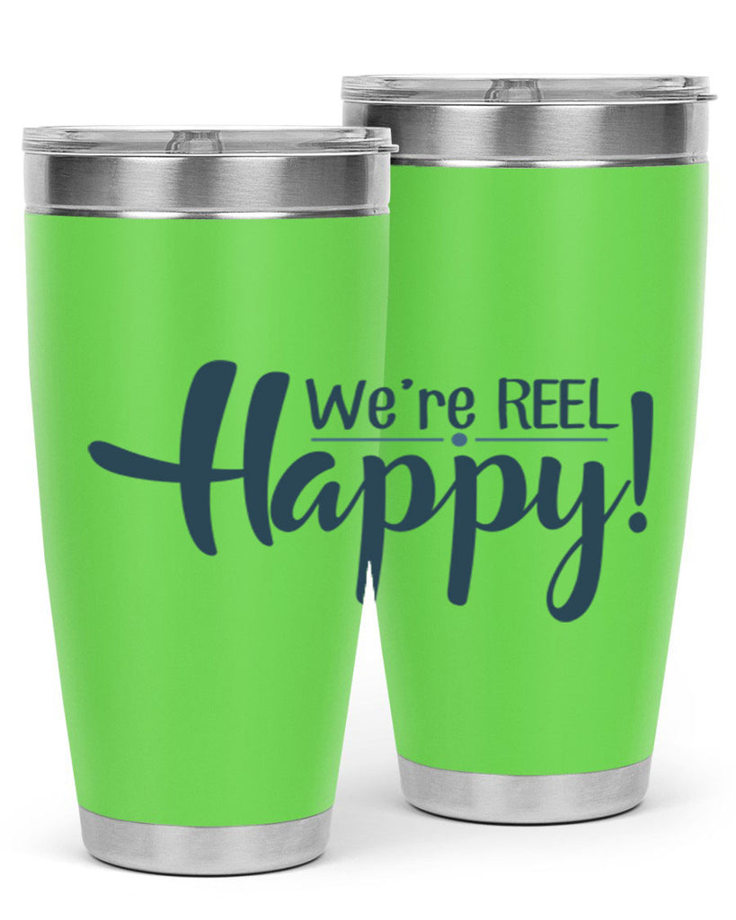 we are reel happy 16#- fishing- Tumbler