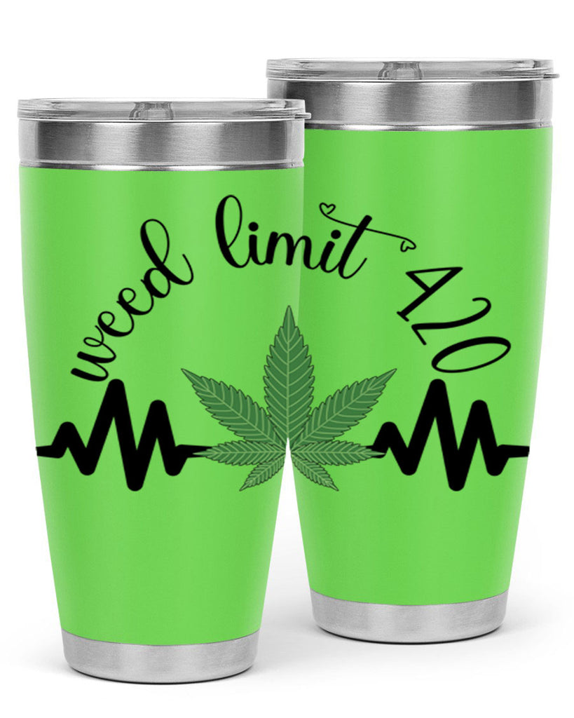 weed limit 420 cannabis heartbeat 292#- marijuana- Tumbler