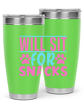 will sit for snacks Style 57#- dog- Tumbler