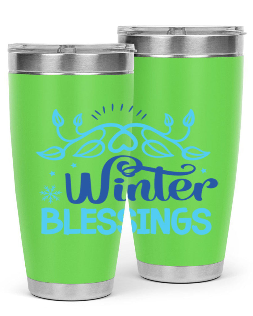 winter blessings 495#- winter- Tumbler