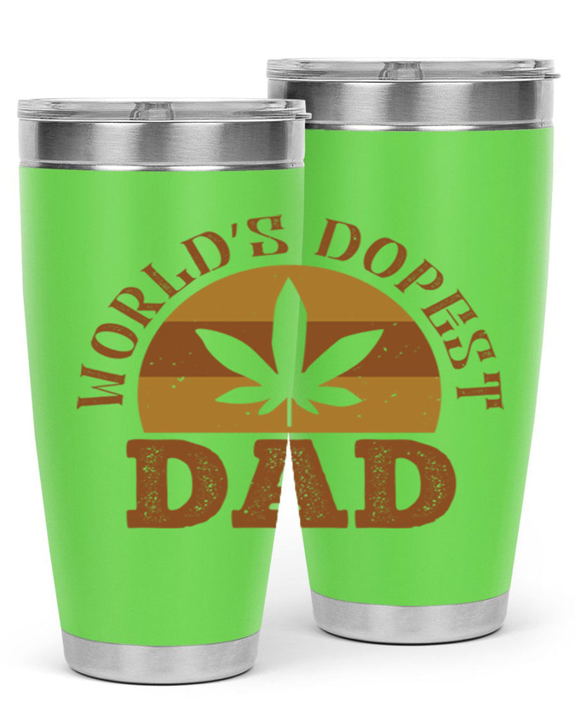 world’s dopest dad 137#- fathers day- Tumbler