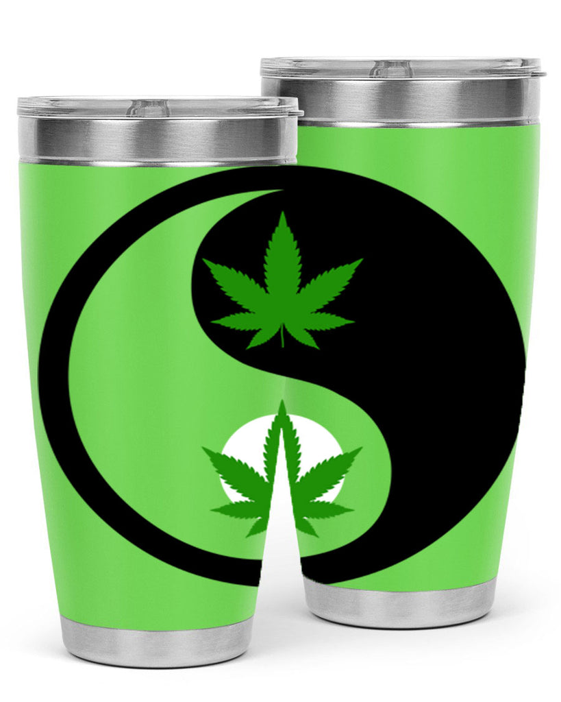 yin and yang weed 311#- marijuana- Tumbler