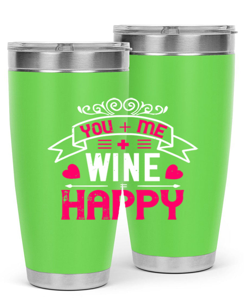 you me wine happy 1#- valentines day- Tumbler