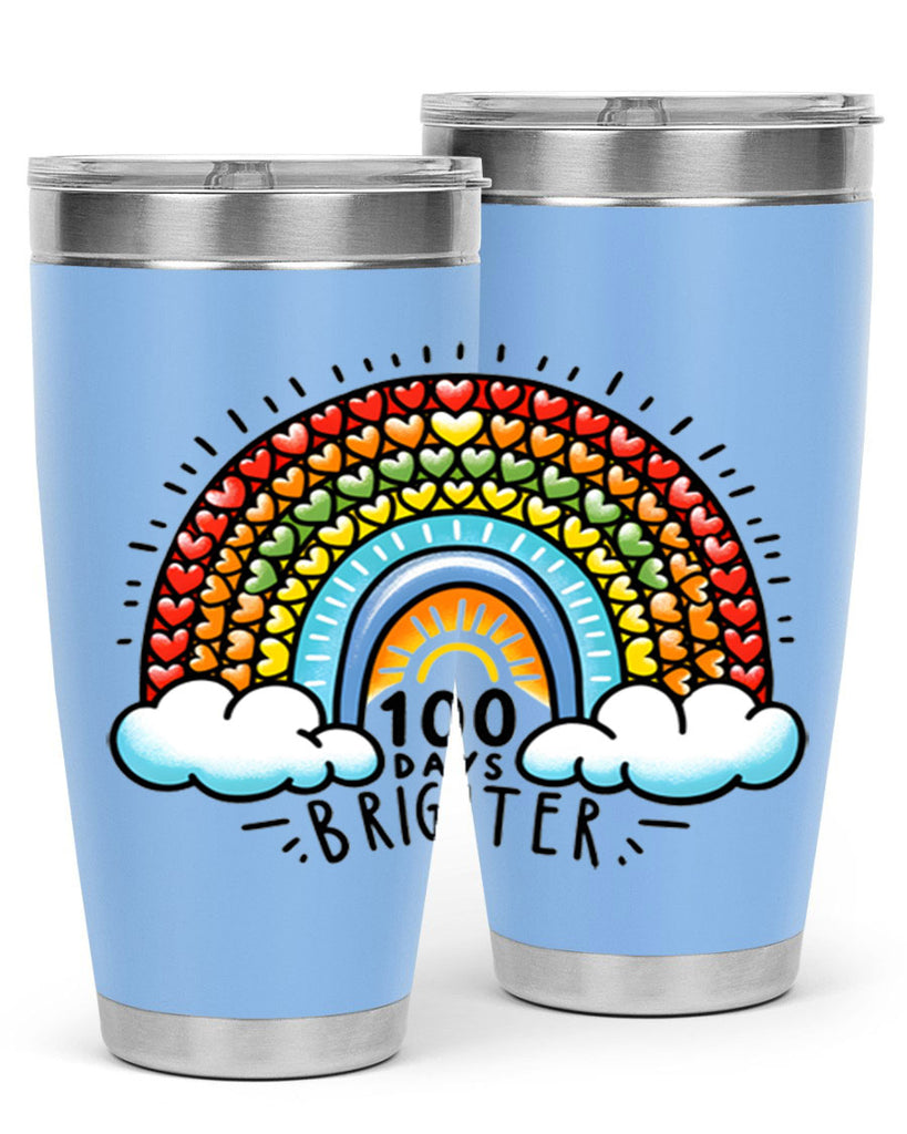 100 Days Brighter PNG 29#- 100 days of school- Tumbler