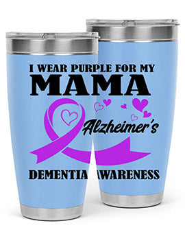 Alzheimers And Dementia I Wear Purple For My Warrior Mama 21#- alzheimers- Cotton Tank