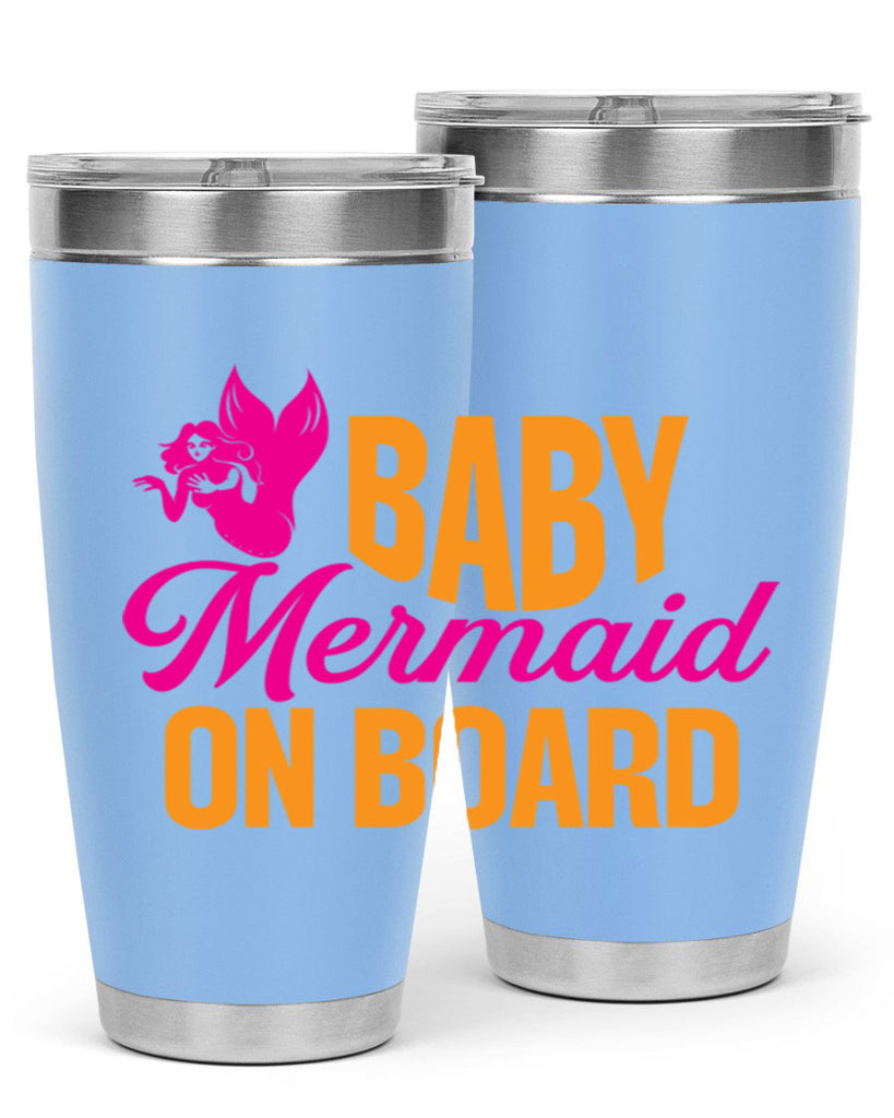 Baby Mermaid On Board 22#- mermaid- Tumbler