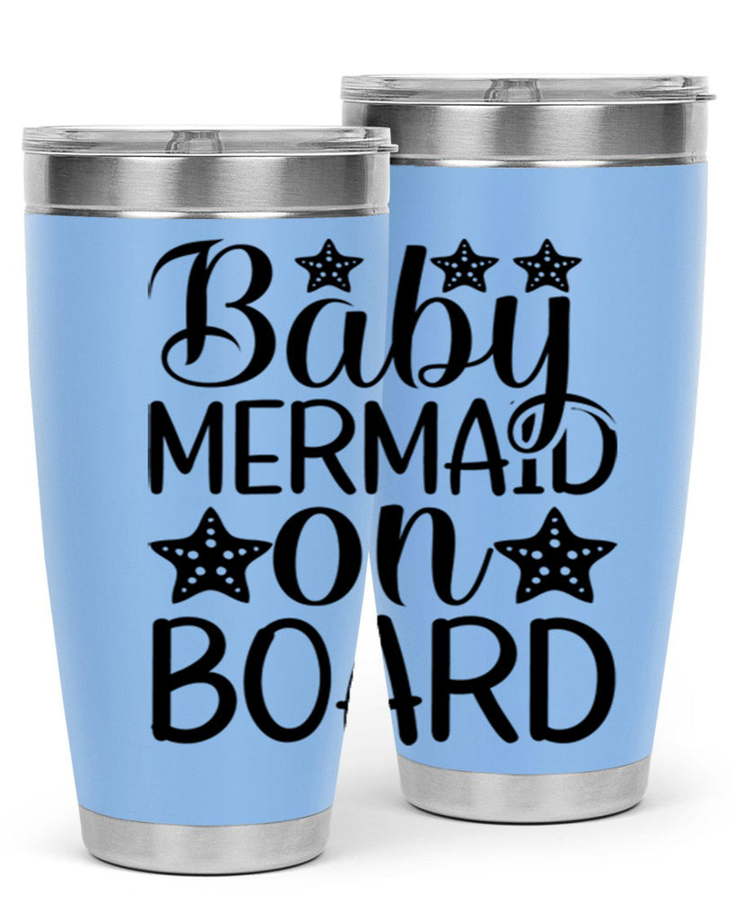 Baby Mermaid On Board 32#- mermaid- Tumbler