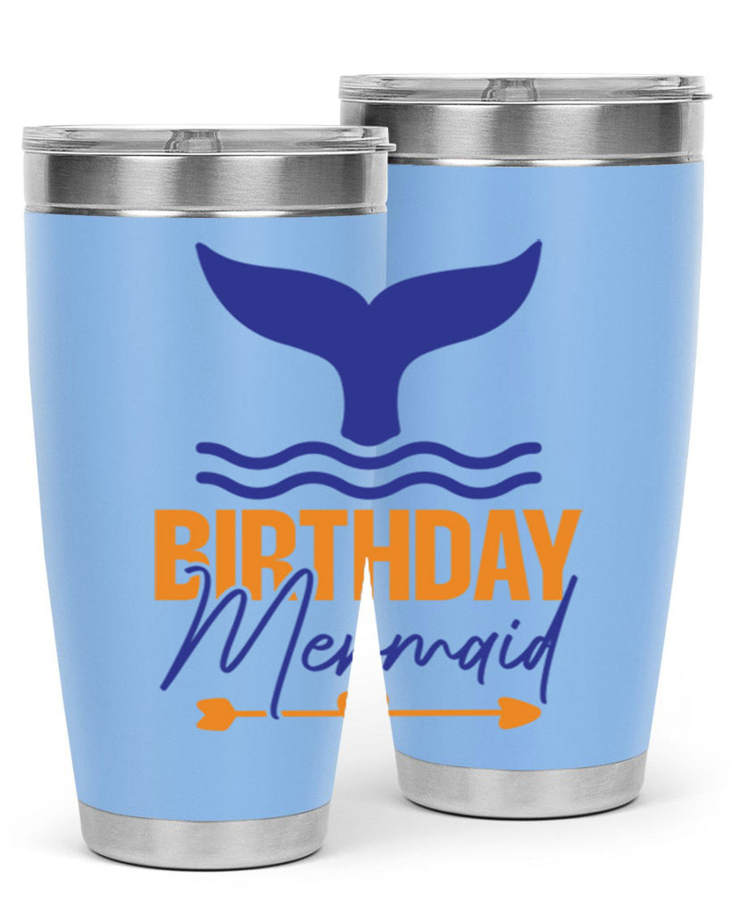 Birthday Mermaid 67#- mermaid- Tumbler