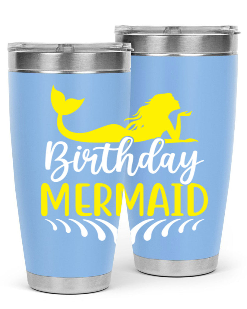 Birthday Mermaid 68#- mermaid- Tumbler