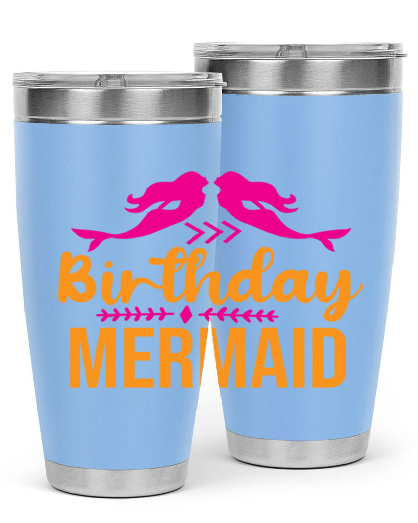 Birthday Mermaid 69#- mermaid- Tumbler