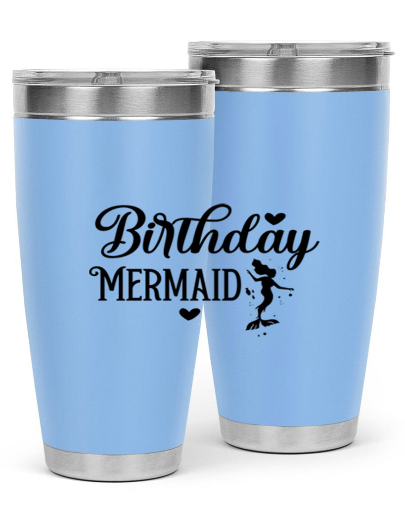 Birthday Mermaid 72#- mermaid- Tumbler