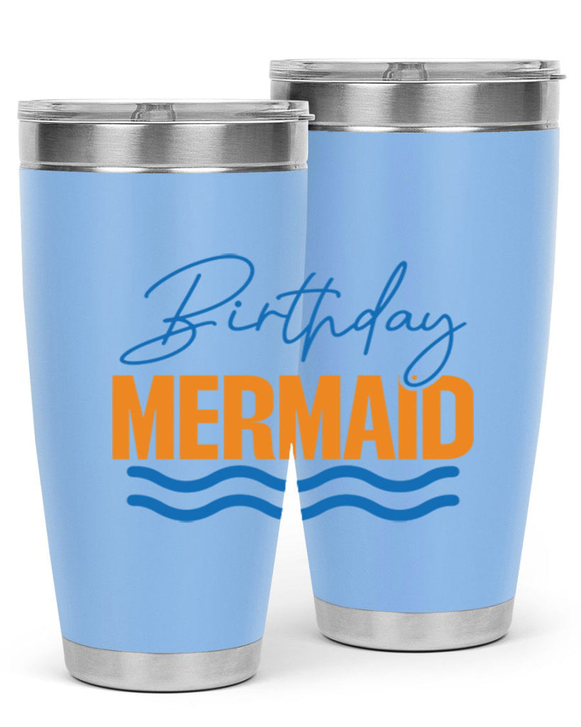 Birthday Mermaid 73#- mermaid- Tumbler