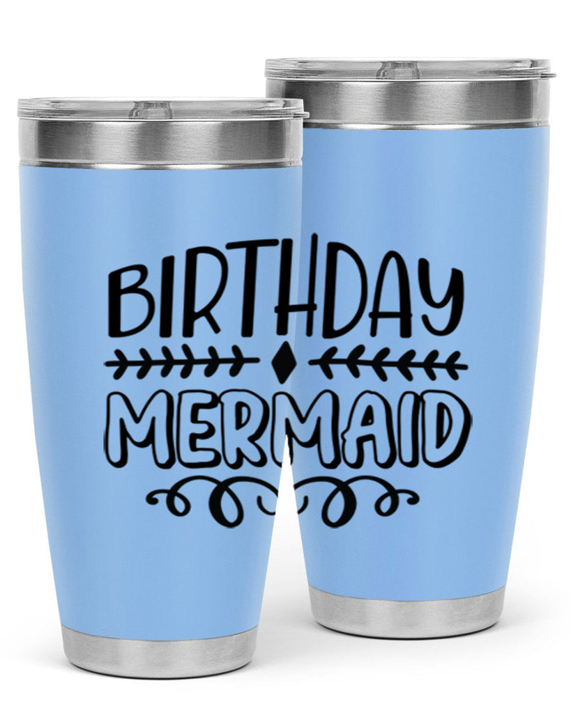 Birthday mermaid 74#- mermaid- Tumbler