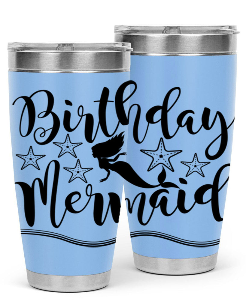 Birthday mermaid 77#- mermaid- Tumbler