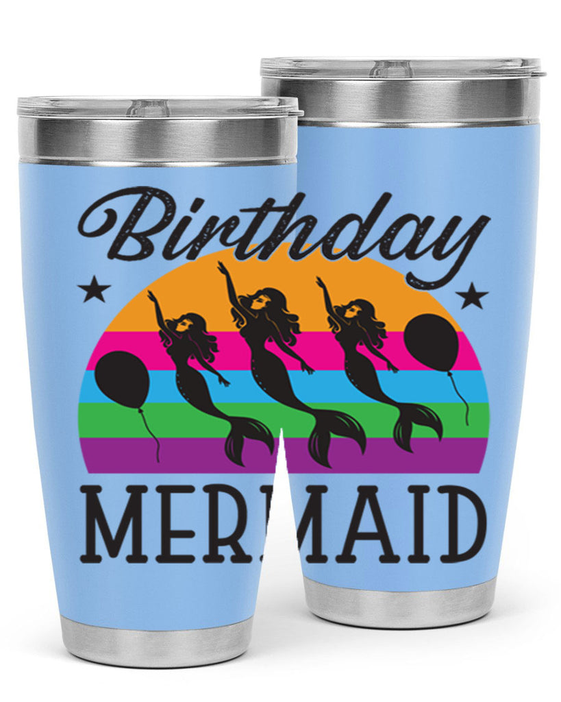 Birthday mermaid 78#- mermaid- Tumbler