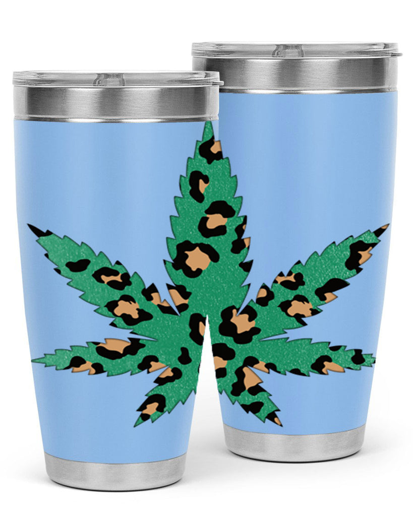 Cannabis Leopard Print 54#- marijuana- Tumbler