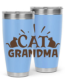 Cat Grandma Style 4#- cat- Tumbler