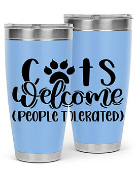 Cats Welcome Style 91#- cat- Tumbler