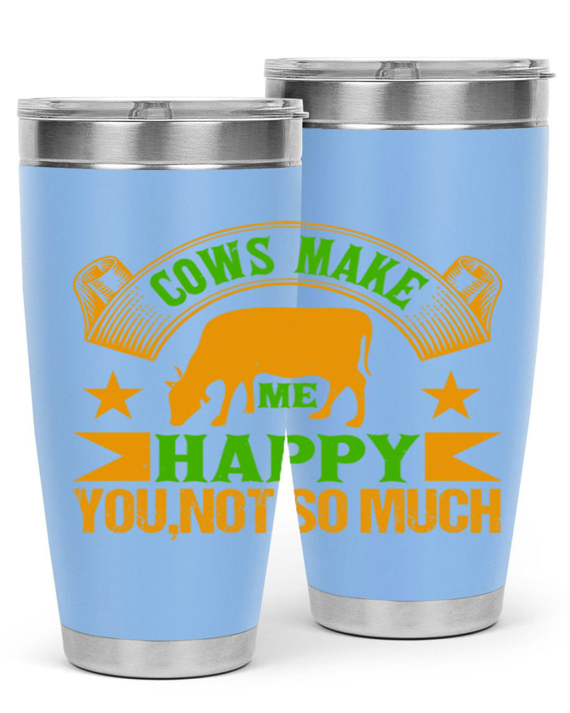 Cows make me happy 36#- farming and gardening- Tumbler