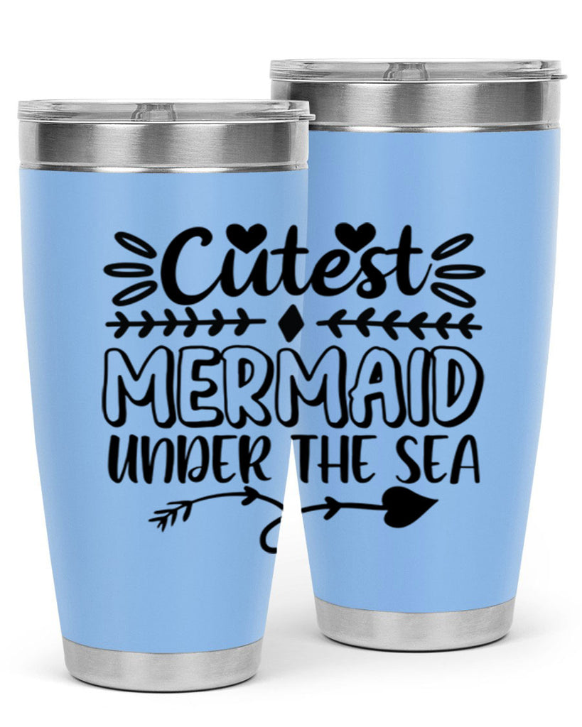 Cutest mermaid under the sea 104#- mermaid- Tumbler