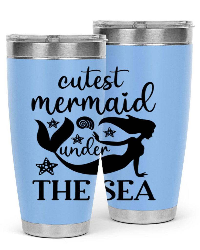 Cutest mermaid under the sea 110#- mermaid- Tumbler