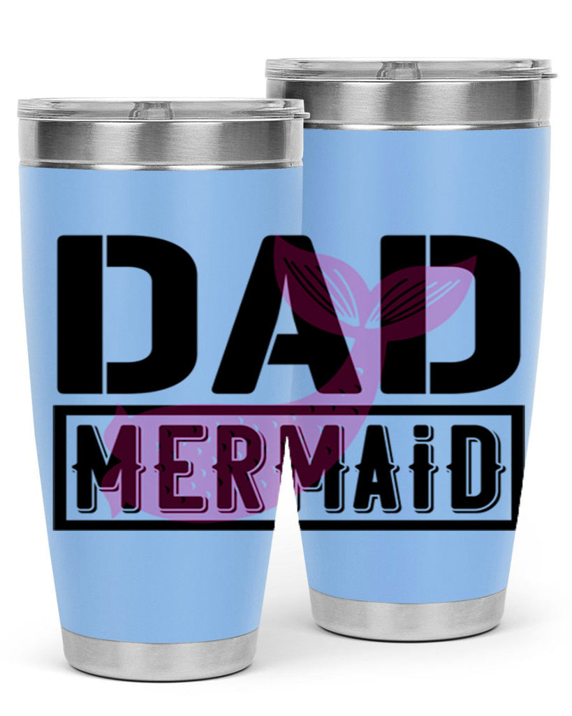 Dad mermaid 111#- mermaid- Tumbler