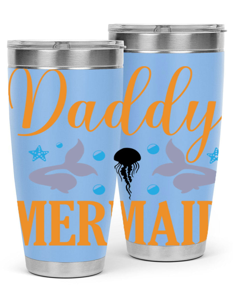 Daddy Mermaid Design 113#- mermaid- Tumbler