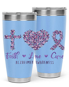 Faih Love Cure AlzheimerS Awareness 137#- alzheimers- Tumbler