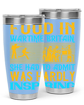 Food in wartime Britain she had to admit was hardly inspiring Style 46#- dog- Tumbler