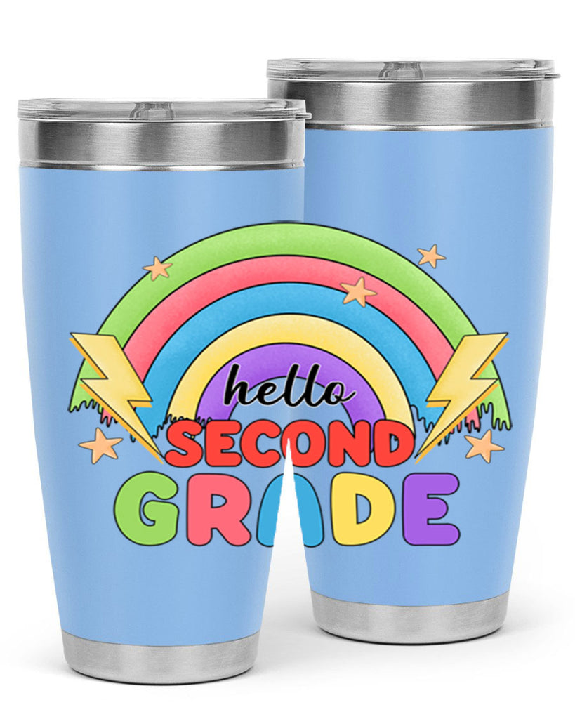 Hello 2nd Grade Rainbow 12#- second grade- Tumbler