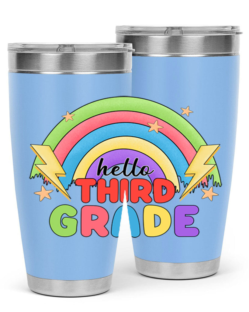 Hello 3rd Grade Rainbow 12#- 3rd grade- Tumbler