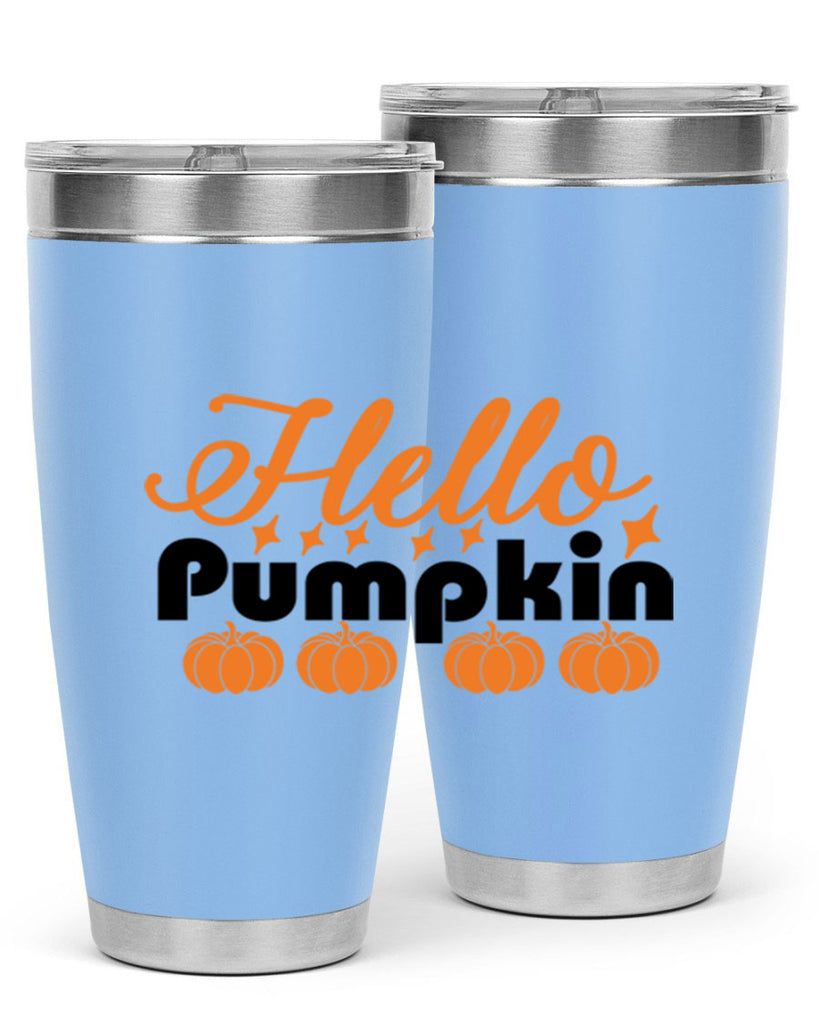 Hello Pumpkin 292#- fall- Tumbler