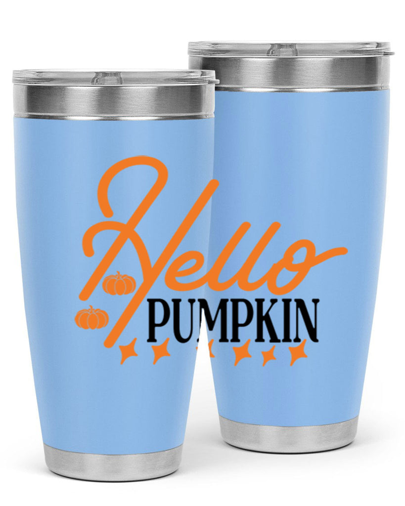 Hello Pumpkin 293#- fall- Tumbler