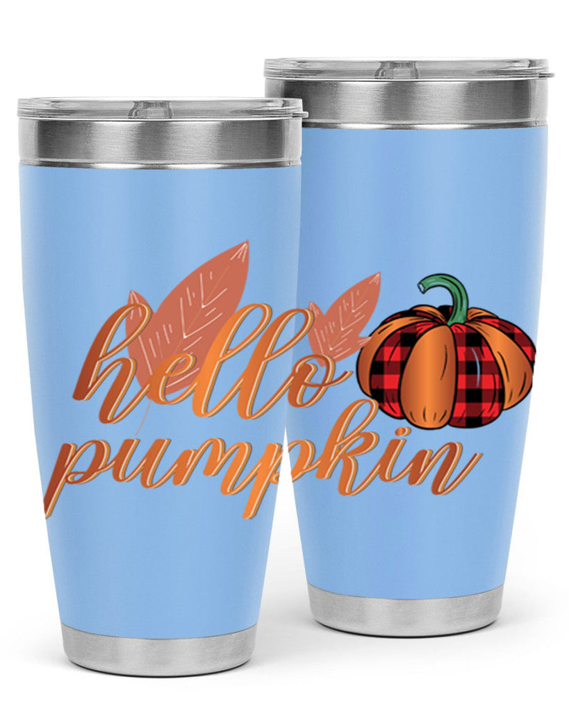 Hello Pumpkin 294#- fall- Tumbler